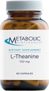Maintenance métabolique 100mg L-Theanine Supplément pour soutenir la santé Focus & Relaxation - L-Theanine Suntheanine Amino Acid pour soutenir la réponse au stress (60 Capsules)