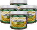 Fibre de lin biologique + Gommies probiotiques. Relief et régularité de la constipation sans la crampe pour les adultes, les Gommies Vegan Solubles et Insolubles Triple Fibre - 120 portions