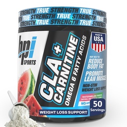 BPI Sports CLA+Carnitine – CLA L Carnitine et acide linoléique – L Carnitine Supplément pour perte de poids, métabolisme et muscle maigre – Sans caféine – Gel de pastèque – 50 portions – 12,34 oz