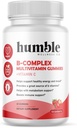 B-Complex Multivitamine Gummies + Vitamine C: Vitamine B12, B7, B6, B3, B5, B9. Soutien énergie et humeur, support du métabolisme, support immunitaire, sans gluten, non OGM, végétalien, 30 portions
