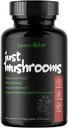 Juste des champignons - Lion's Mane, Turquie Tail, Cordyceps, Reishi, et plus - Énergie naturelle - Supplément Cerveau Nootropique - pour Clarity & Focus - Immune System Booster
