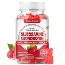 softbear Glucosamine Chondritine Gummies, sans sucre Glucosamine Chondritine MSM Supplément avec Elderberry Turmeric Supports Joint Health & Antioxidant, Raspberry Flavored 60 Comte