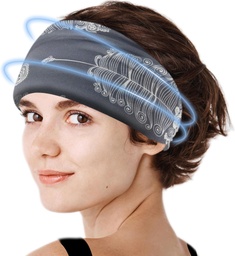 Crimmy Migraine Casquette de soulagement des maux de tête, Gel de refroidissement de la tête de bande de cou masque chapeau, apaisant Ice Pack tête à froid pour tension Stress & Hangover