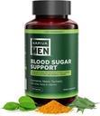 Supplément de soutien du sucre de sang avec Gymnéme, Neem, Turmère et autres herbes et vitamines, soutient les niveaux normaux de sucre de sang, 60 jours d'approvisionnement, 120 capsules