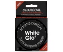 Poudre de blanchiment de dents de charbon activées par le Glo blanc, très absorbante pour nettoyer les taies profondes et la décoloration, saveur de menthe fraîche