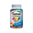 Centrum MultiGummies Multivitamine Gummy pour les femmes 50 Plus, avec vitamine D3, B6 et B12, complément multivitamine/multiminérale - 90 Compte
