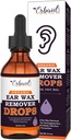 Pertes organiques d'enlèvement de cire d'oreille pour les oreilles obstruées – Huile naturelle nettoyante de cire d'oreille pour enfant, adulte, bébé – Liquide d'enlèvement de cire d'oreille pour les oreilles, les oreilles, la santé de l'oreille (Fabriqué aux États-Unis)
