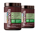CocoaVia Cocoa Flavanols 500mg – Soutien du cœur et du cerveau, Extrait de cacao à haute teneur en flavanol, stimule l'oxyde nitrique, la circulation sanguine et la mémoire, pré-entraînement, végétalien, sans gluten, chocolat noir, 60 jours