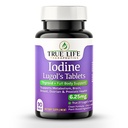 Lugols Iodine comprimés 6,25mg – Thyroïde précis et support énergétique – Pas de liquide dur, supplément d'iodure de potassium stable – 90 Ct, non-OGM, aucun conservateur