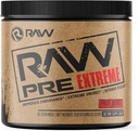 RAW Preworkout Extreme-Stimulant High Preworkout Powder Drink, Extreme Energy, Focus and Endurance Booster.