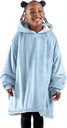 Bare Home Couverture Wearable Hoodie - En peluche douce Sherpa - Chaleureux et Cozy - Couverture Wearable Oversize - Tailles adultes et enfants