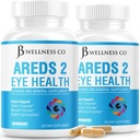 JB Wellness AREDS 2 Supplément aux vitamines et minéraux oculaires, contient de la lutéine, de la vitamine C, de la zéaxanthine, du zinc et de la vitamine.