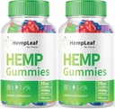 Gommies à feuilles de chanvre (2 paquets) - Formule officielle - Gommies à feuilles de chanvre avec extrait de chanvre, mélange de chanvre à performances zen avancées, Gommies à feuilles zen boost Résistance maximale, Gommies zen (120 gommies)