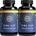 Primal Harvest 2 Pack, Primal Sleep, 120 Capsules avec racine valériane, L-Tryptophane, GABA, Camomille et Mélatonine 3mg