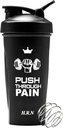 H.R.N 28 OZ Protein Shaker Bouteille pour mélanges de protéines avec fouet de fil, Bouteille pour pré-entraînement et post entraînement, tasse pour l'exercice