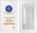Crème hydrocortisone apaisante 1%, 48 Packets individuels, pour Irritation cutanée, Rashes, Démangeaisons et soulagement de la douleur mineure