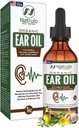 Huile d'oreille biologique pour l'infection de l'oreille - Earrops naturels pour la douleur de l'oreille, l'oreille et la cire de Swimmer - Enfants, adultes, bébé et chien Earache Remède - gouttes d'oreille avec Mullein, Ail, Calendula Fabriqué aux États-Unis