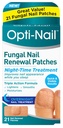 Patches de renouvellement des ongles fongiques Opti-Nail - 21 Patches, traitement de nuit améliore l'apparence des ongles pendant que vous dormez