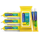 Préparation H Épingles hémorroïdes avec Hazel sorcière, 192 Ct Plus Préparation H Crème de traitement des symptômes hémorroïdes, 2 tubes x 1,8 oz, Wipe Plus Treat pour un meilleur soulagement, Ensemble de soins hémorroïdes