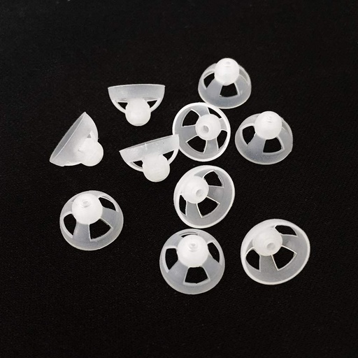 (10 pcs) Amplificateur d'ouïe Dome Open Fit Ear Tip Ecouteurs pour appareils auditifs RIC (M φ9mm)