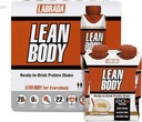 LABRADA NUTRITION - Lean Body RTD Whey Protein Shake, Remplacement pratique des repas pour les hommes et les femmes, 20 grammes de protéines – Zéro sucre, lactose et sans gluten, caramel salé (paquet de 16)