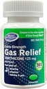 Relief du gaz Extra Strength, 125mg Siméthicone (365 Softgels), Relief rapide du gaz, Bloaging, plénitude, gêne douloureuse, Comparer avec Gas-X Ingrédient actif extra-fort