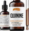 SIRUNES Extrait de teinture de quinine Quinine séchée Bark supplément à base de plantes Quinine Immune System Support Cinchona Bark gouttes liquides Alcool et sans gluten-4 fl Oz