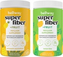Poudre Super Fibre Bellway + Fruits, Sans Sucre Psyllium Organique Poudre Poudre Fibre Supplément pour la régularité, Bloating Relief & Gut Health, Non-OGM, Ananas Passion Fruit & Citron Lime