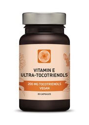 Ultra Tocotriénol 200 mg Vitamine E Vegan – Tous les 4 tocotriénols - Alpha Tocotriénol + Beta Tocotriénol + Gamma Tocotriénol + Delta Tocotriénol – Pas de tocophérols (30)