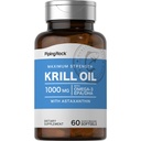 Pipping Rock Krill Oil 1000mg Softgels (en anglais seulement) 60 Complètement pour les femmes et les hommes avec Omega 3, Astaxanthin, EPA, DHA.