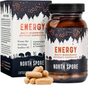 Bio ‘Energy' Extrait de Champignons Capsule Supplement de Stamina & Endurance.