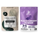 Poudres de jungle pour la santé et la vitalité des hommes: 5 oz Fadogia Agresti Extract Powder - Pure supplément nigérian + 5 oz poudre de currant noir - Fruits séchés congelés pour le thé, le jus, les smoothies, et plus encore!