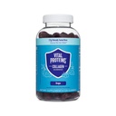 Protéines vitales Gommies de collagène, 2,5g de collagène testé cliniquement pour cheveux, peau, ongles et rides, 120 ct, 30 jours d'approvisionnement, goût de raisin