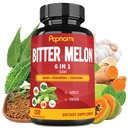 Capsules d'extrait de mélône biologique - Ensemble Neem, Fenugreek, Curcumin, Ail & Papaya - 150 Compte pendant 5 mois - Soutient le corps, le digestif, la peau, l'Immune et le bien-être général