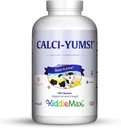 Maxi Health KiddieMax Calcium - CalciYum! - Aromatisé -Animal en forme de Chewies - Kosher (180 comte)