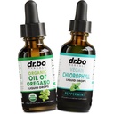 Huile d'origan gouttes liquides organiques et chlorophylle - Huile de gouttes d'origan Extrait de teinture et végétalien Chlorophylle liquide corps detox nettoyage immune support - Digestive Gut Santé Odor nettoyage supplément