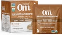 Om Mushroom Superfood Coffee Latte Blend Poudre de champignons, Servir seul, 10 Comte, Lamane du Lion, Cordyceps, Reishi, Chaga, Supplément de soutien pour l'énergie et la clarté mentale