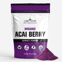Lone Star Botanicals Bio Açai Berry Superfood Powder, 3,52oz (100 grammes), Antioxydants, Vitamines, Minéraux, Nutrition saine, Ajouter à Smoothie, Soupe, Salade
