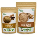 ZING ORGANIQUE Shatavari- 454g et Triphala Poudre- 100g