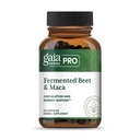 GAIA HERBS PRO Betterave fermentée et Maca - Supplément de soutien pour l'énergie saine et la circulation* - Supplément de santé rénale avec racine de betterave et de carotte - Vegan, sans gluten, sans soja - 60 capsules (30 portions)