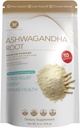 Poudre de racine Ashwagandha : Adaptogène biologique : 8 oz (113 portions) : 2 grammes par portion : support du stress ayurvédique et booster l'énergie.