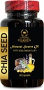 Chia Seeds Extract - CHIA Seed - Energy Booster, antioxydant Vitamines Suppléments, chia Seeds Oméga 3 et Fibre, chia Seeds superfood salvia hispanica - 1 bouteille 60 Softgels