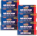 Natureplex Allégement maximal Crème anti-Itch 1,5 oz (6 packs) – Relief rapide pour les crachats, les abats, les coups de soleil, les coupures, les brûlures, l'empoisonnement et plus – Refroidissement du menthol et du pramoxine – Fabriqué aux États-Unis