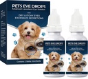 Les gouttes de cataracte pour chiens, les gouttes d'œil de chien, améliorer la clarté de la vision, améliorer la vision des yeux et la cataracte(2 x 10 mL)
