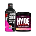 PROSUPPS L-Carnitine 3000 Stimulant Liquid Shops (31 Servants, Berry) et M. Hyde Série Signature Pré-travail de boisson en poudre d'énergie (30 Servants, pastèque)