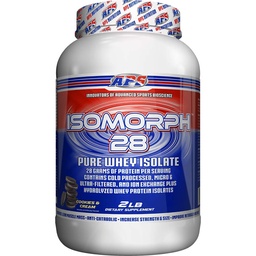 APS Nutrition IsoMorph 28 Protéines Poudre de Pure Whey Isolate , Isolats pressés à froid, ultra filtrés et échange d'ions , 28g Protéines , 2 livres (Cookies et crème)