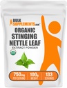 BulkSupplements.com Poudre d'extrait de beurre à cosse biologique - Extrait de feuille de beurre, supplément à base de plantes - Vegan & Gluten Free, 750mg par portion, 100g (3.5 oz) (paquet de 1)