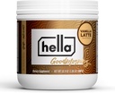 Hella Nutrition Goodmorning Café Alternative Caféine naturelle avec Mushroom Café Substitut : protéines, collagène, vitamines B-12 & D, électrolytes, et minéraux.