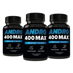 Andro400 Support de testostérone pour les hommes et les femmes – Tongkat Ali, L-Arginine & L-Citrulline – Énergie, vitalité et performance – 180 capsules, 180 jours d'approvisionnement