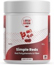 Origine de la couche Rouges simples - Polyphénols rouges organiques Poudre de fruits